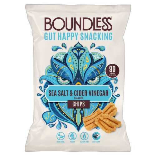 Boundless Sea Salt And Cider Vinegar Chips - Sharing (80 g)