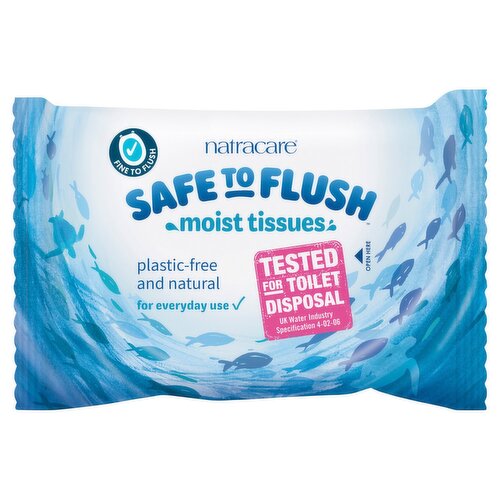 Natracare Safe To Flush Moist Wipes (30 Piece)