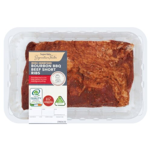 SuperValu Signature Tastes Hereford Beef Shortrib With Steak Rub (896 g)