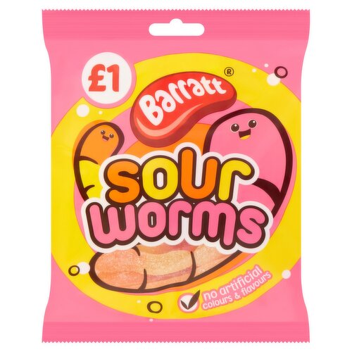 Barratt Sour Worms  (80 g)