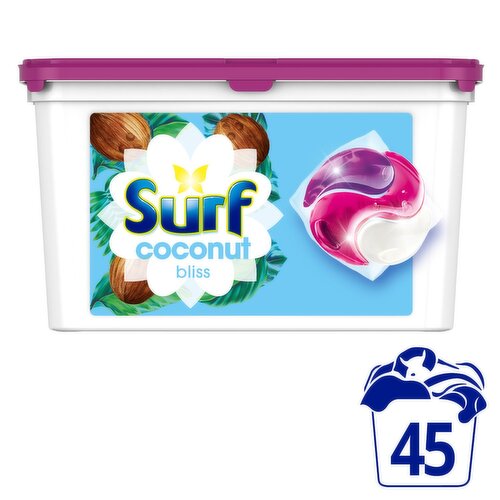 Surf Caps 45w Coconut Tub Xl (45 Piece)