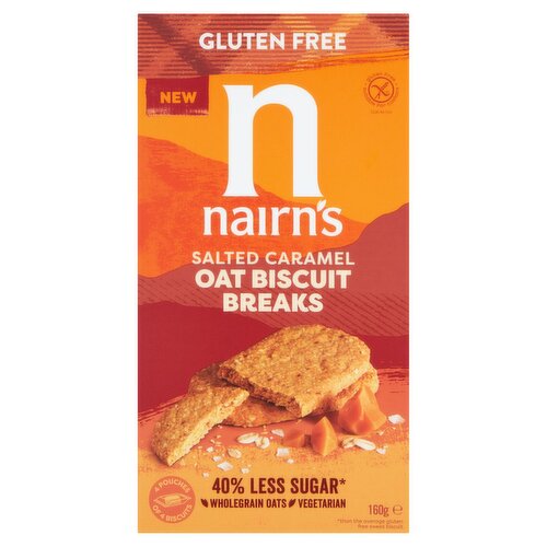 Nairns Gluten Free Salted Caramel Biscuit Break (160 g)