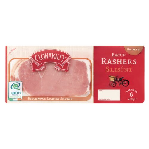 Clonakilty Lightly Smoked Rashers (200 g)