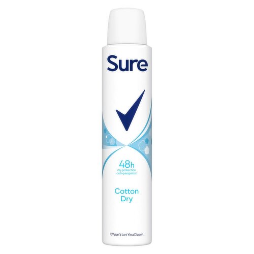 Sure Cotton Dry 48 Hour Antiperspirant Deodorant Spray (200 ml)