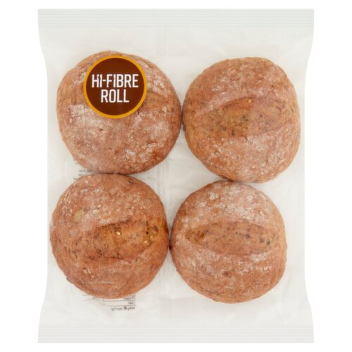 Hi Fibre Rolls 4 Pack (308 g)