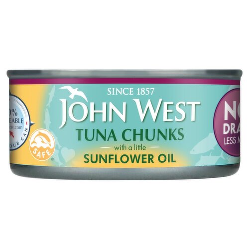 John West No Drain Tuna Chunks in Sunflower Oil (110 g)