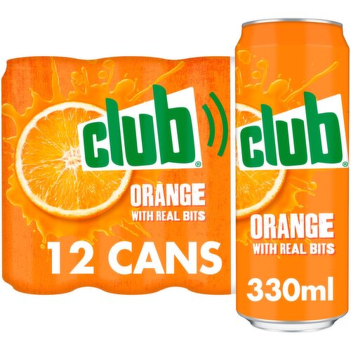 Club Orange Can 12 Pack (330 ml)