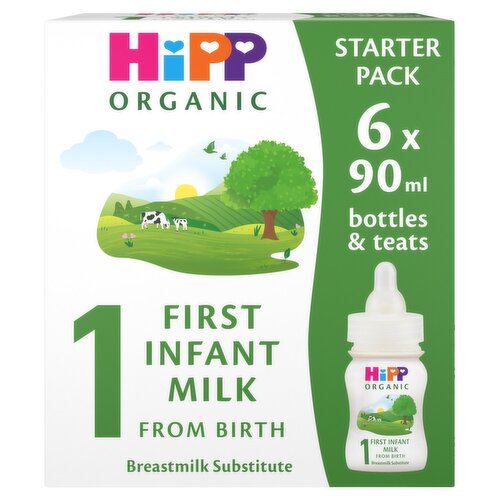 Hipp Organic Infant Milk Ready To Feed Starter Pack (90 ml)