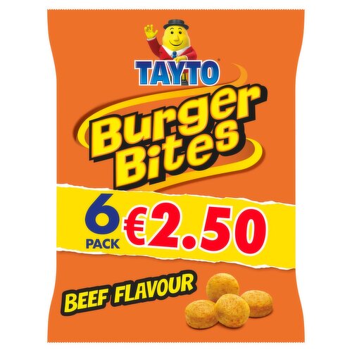 Tayto Burger Bites Snacks 6 Pack (20 g)