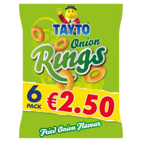 Tayto Onion Rings Snacks 6 Pack (20 g)
