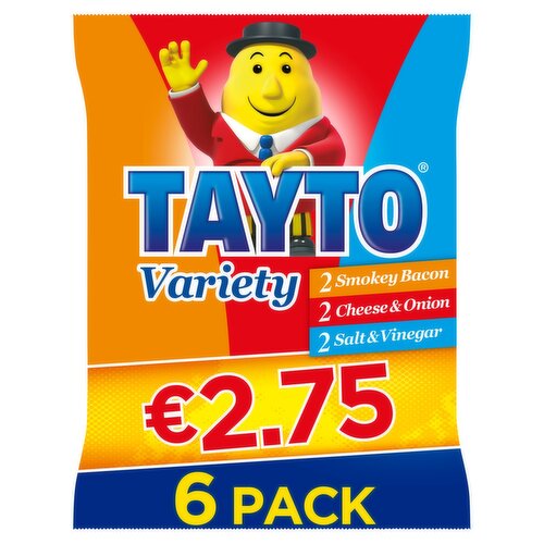 Tayto Variety Crisps 6 Pack (25 g)