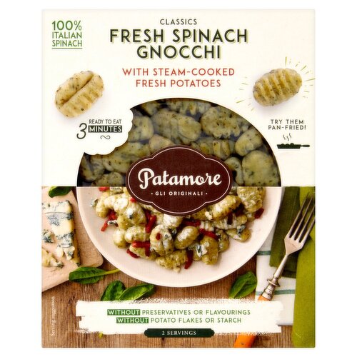 Patamore Striped Gnocchi With Spinach (400 g)