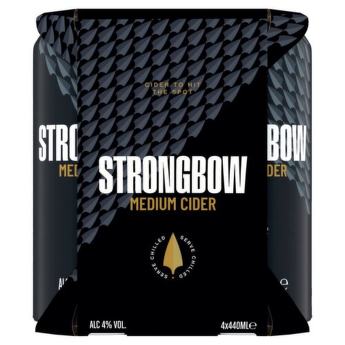 Strongbow Medium Cider Can 4 Pack (440 ml)