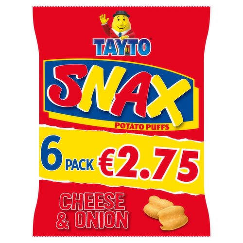 Tayto Cheese & Onion Snax 6 Pack (17 g)