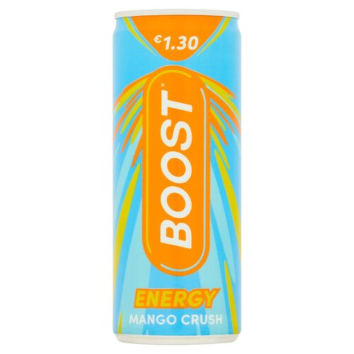 Boost Energy Mango Crush Drink Can (250 ml)