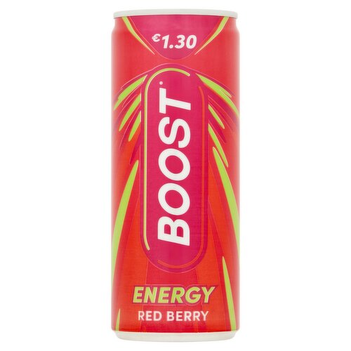 Boost Energy Red Berry Drink Can (250 ml)