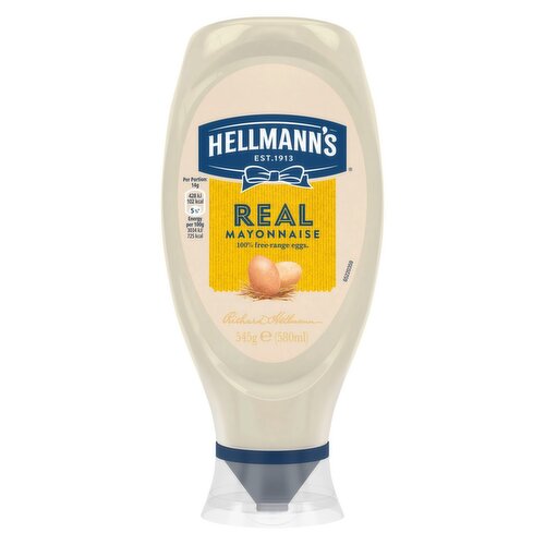 Hellmann's Real Mayonnaise Squeezy   (580 ml)