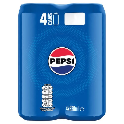 Pepsi Can 4 Pack (330 ml)