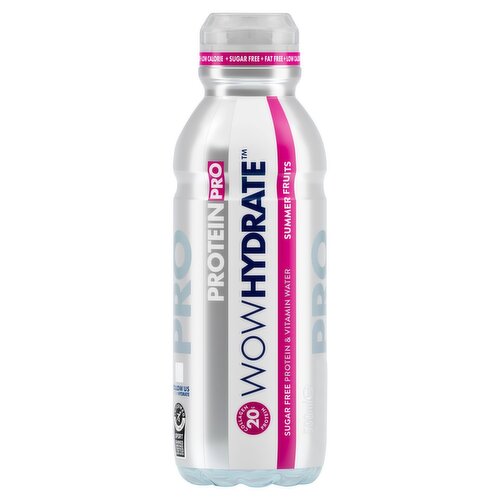 Wow Hydrate Protein Pro Summer Fruit Sugar Free Protein & Vitamin Water (500 ml)