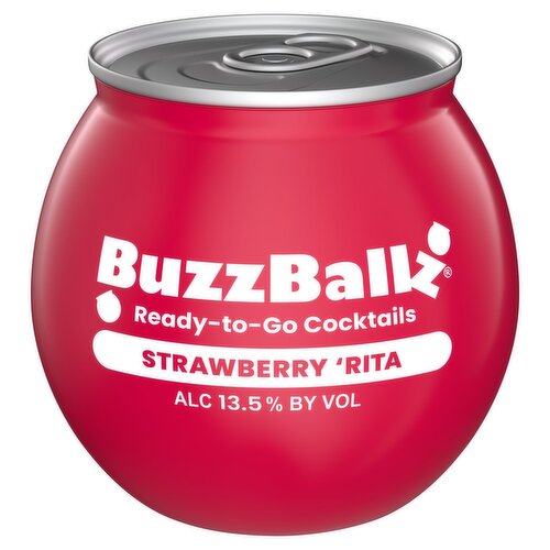 BuzzBallz Strawberry Rita Cocktails Can (200 ml)