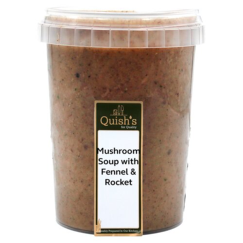 Quish's Mushroom Soup With Fennel & Rocket (1 Piece)