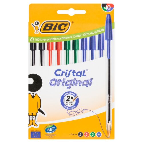 Bic Cristal Medium 10pk Assorted (1 Piece)