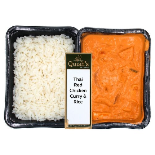 Quish's Thai Red Chicken Curry & Rice (1 Piece)