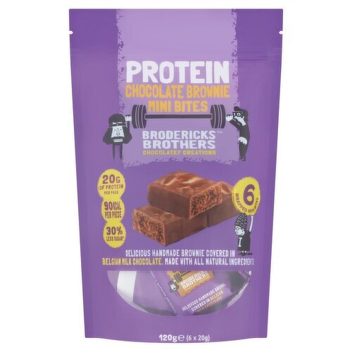 Brodericks Protien Brownie Pouchs (120 g)