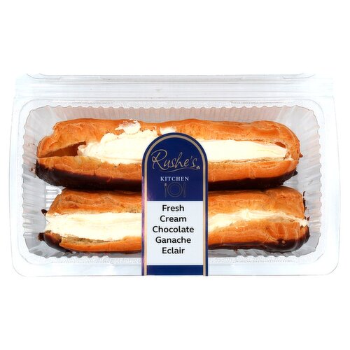 Rushe's Fresh Cream Chocolate Ganache Eclair (1 Piece)