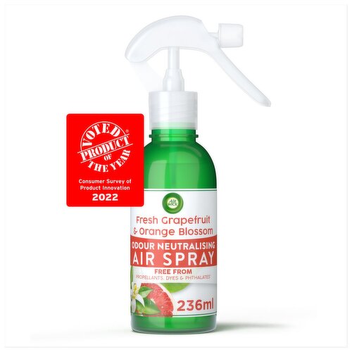 Airwick Room Odour Neutralising Spray Fresh Grapefruit & Orange Blossom (237 ml)