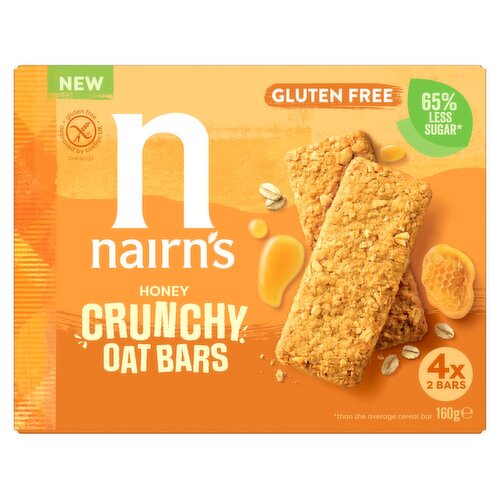 Nairn's Gluten Free Honey Crunchy Oat Bars 4 Pack (160 g)