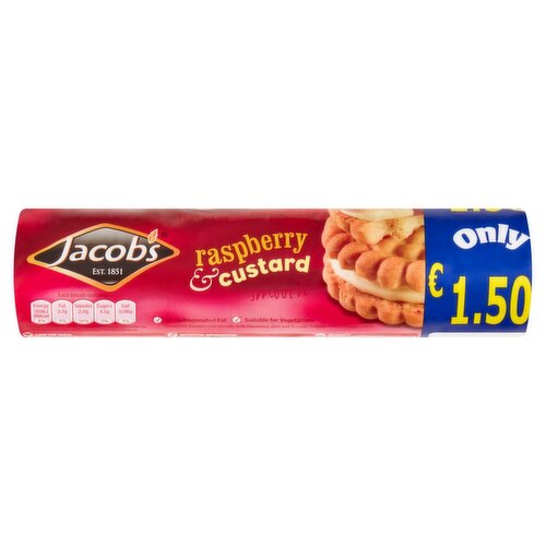 Jacobs Raspberry & Custard Creams (200 g)