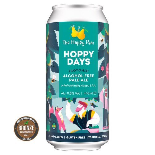 The Happy Pear Hoppy Days Alcohol Free Pale Ale Can (440 ml)