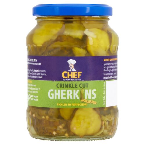 Chef Crinkle Cut Gherkins (330 g)