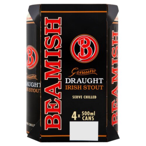 Beamish Irish Stout Can 4 Pack (500 ml)