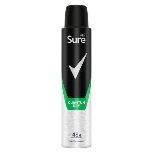 Sure For Men Quantum Dry 48 Hour Antiperspirant Deodorant  (200 ml)