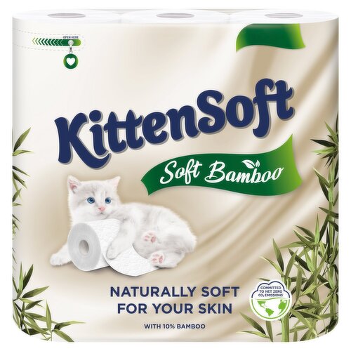 Kittensoft Bamboo Toilet Roll (9 Roll)