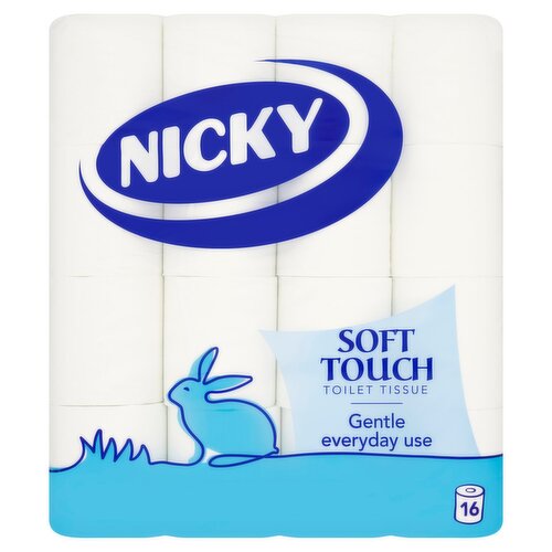 Nicky Soft Touch Toilet Tissue 16 Pack (16 Roll)