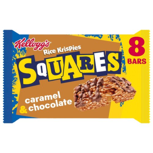 Kellogg's Rice Krispies Squares Caramel & Chocolate Bars 8 Pack (36 g)