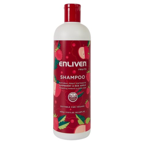 Enliven Naturals Shampoo Raspberry & Red Apple 500ml (500 ml)