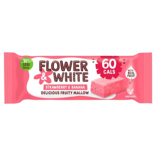 Flower & White Strawberry & Banana Fruity Mallow Bar (35 g)