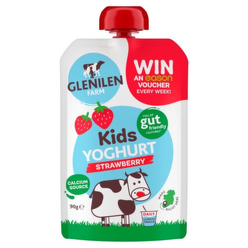 Glenilen Farm Kids Strawberry Yoghurt Pouch (90 g)