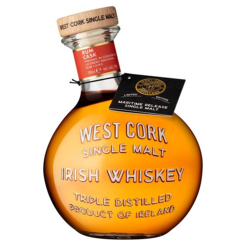 West Cork Maritime Release Rum Cask Single Malt Irish Whiskey Bottle (70 cl)