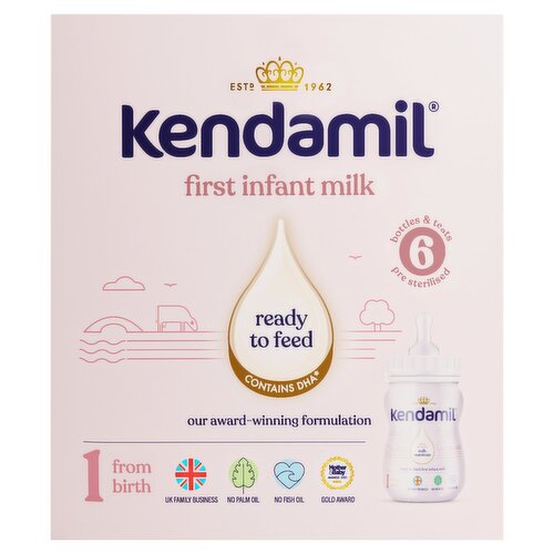 Kendamil Infant Milk Ready To Feed 6 Pack (70 ml)