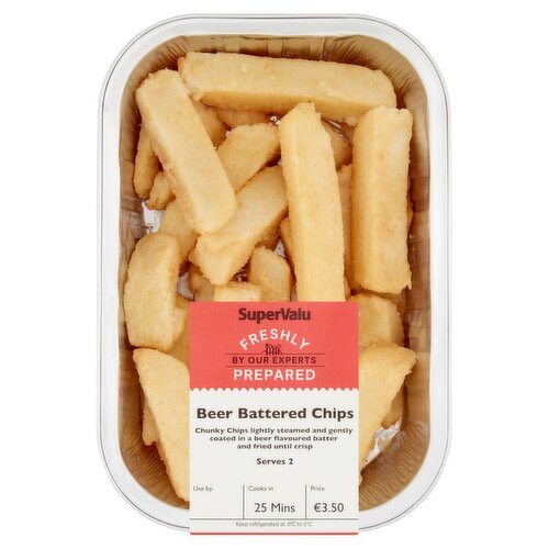 SuperValu Freshly Prepared Beer Battered Chips (400 g)