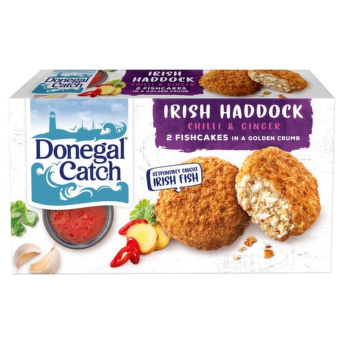 Donegal Catch Irish Haddock Chilli & Ginger Fishcakes (270 g)