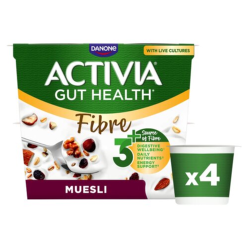 Activia Gut Health Muesli 4 Pack (115 g)