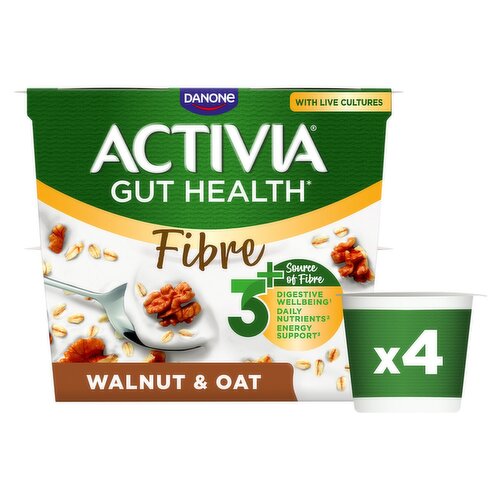 Activia Gut Health Walnut & Oats 4 Pack (115 g)