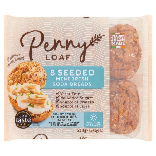 Penny Loaf Seeded Soda 8 Pack (520 g)