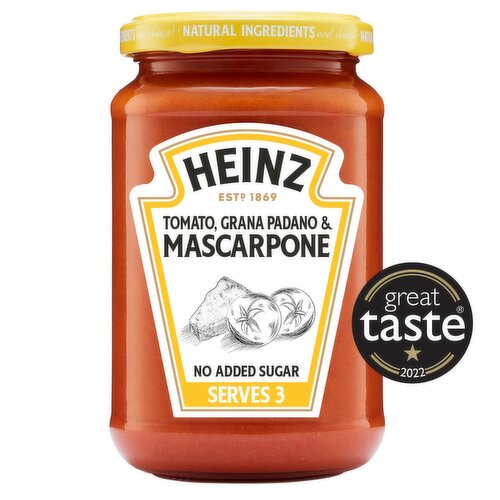 Heinz Tomato, Grana Padano & Mascarpone Pasta Sauce (350 g)